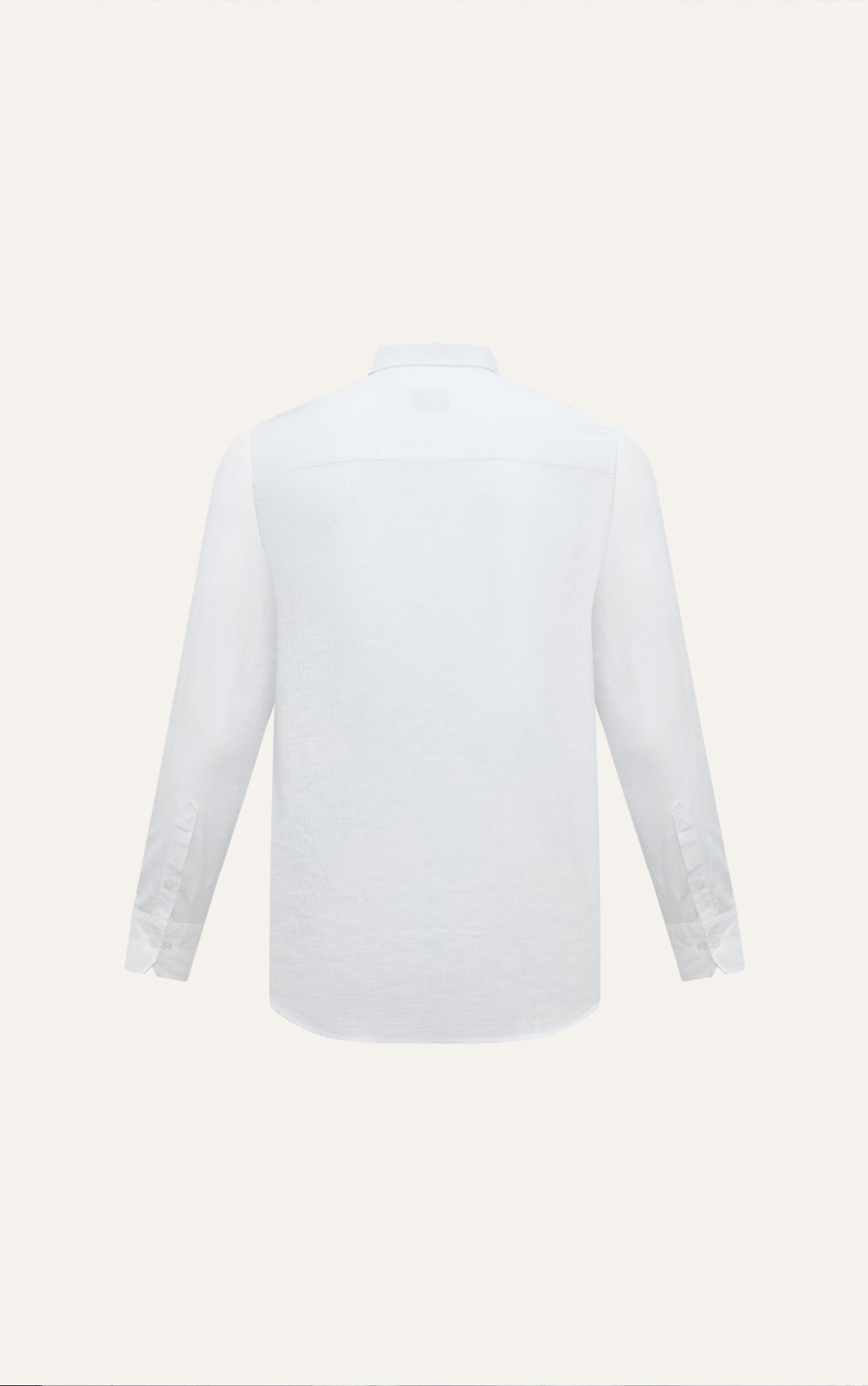 AG536 PREMIUM REGULAR FIT LINEN POCKET SHIRT - WHITE