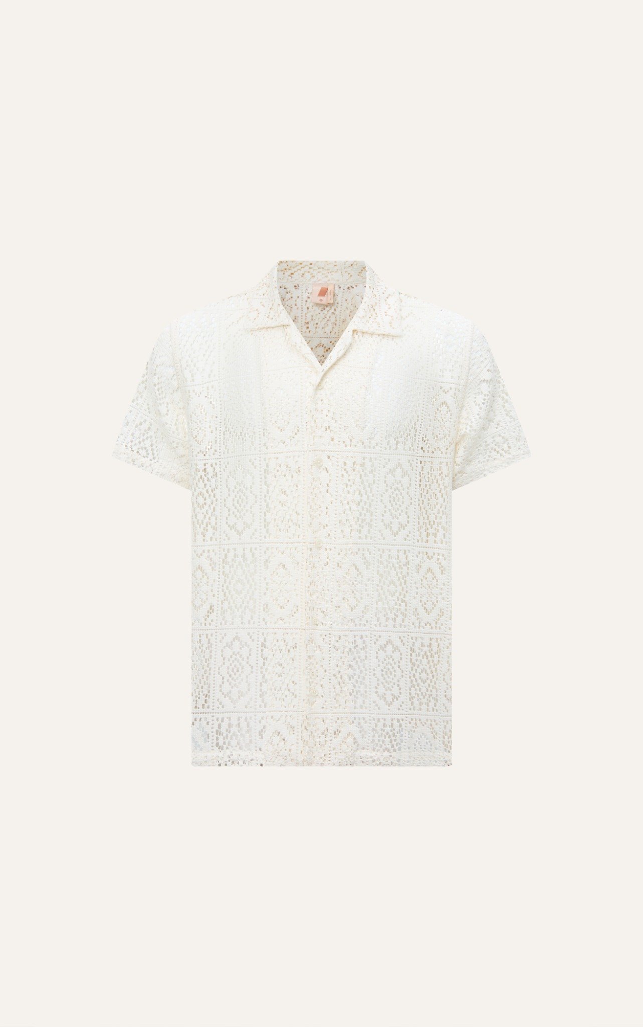 AG538 STUDIO LOOSE FIT CUBAN SHIRT - WHITE