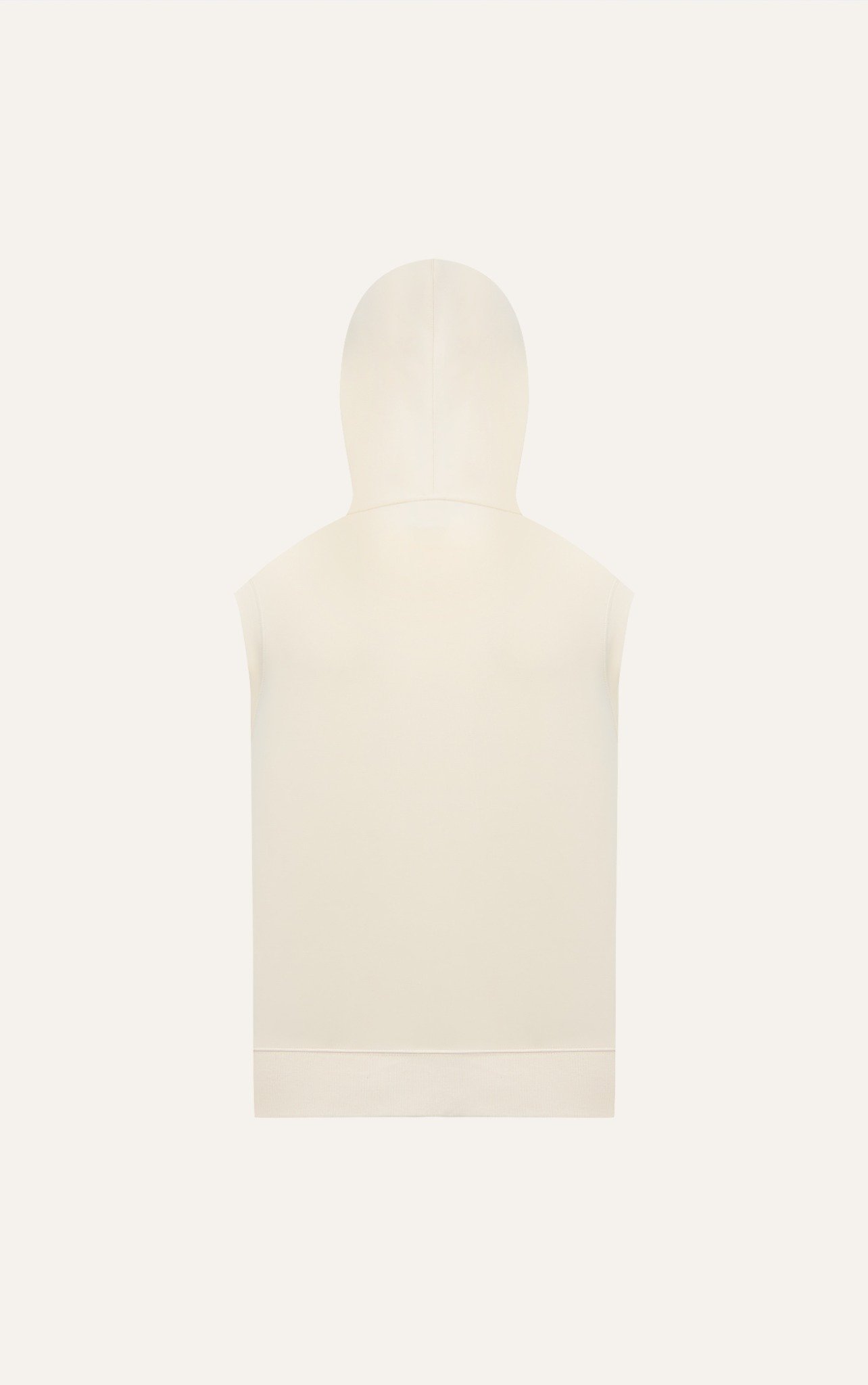 AG734 STUDIO LOOSE FIT CLOSE FITTING HOODIE - OFF WHITE