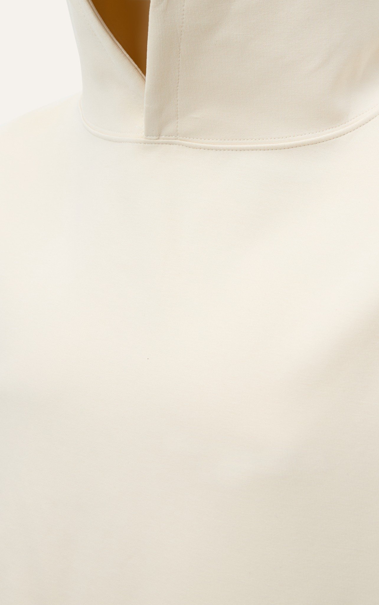 AG734 STUDIO LOOSE FIT CLOSE FITTING HOODIE - OFF WHITE