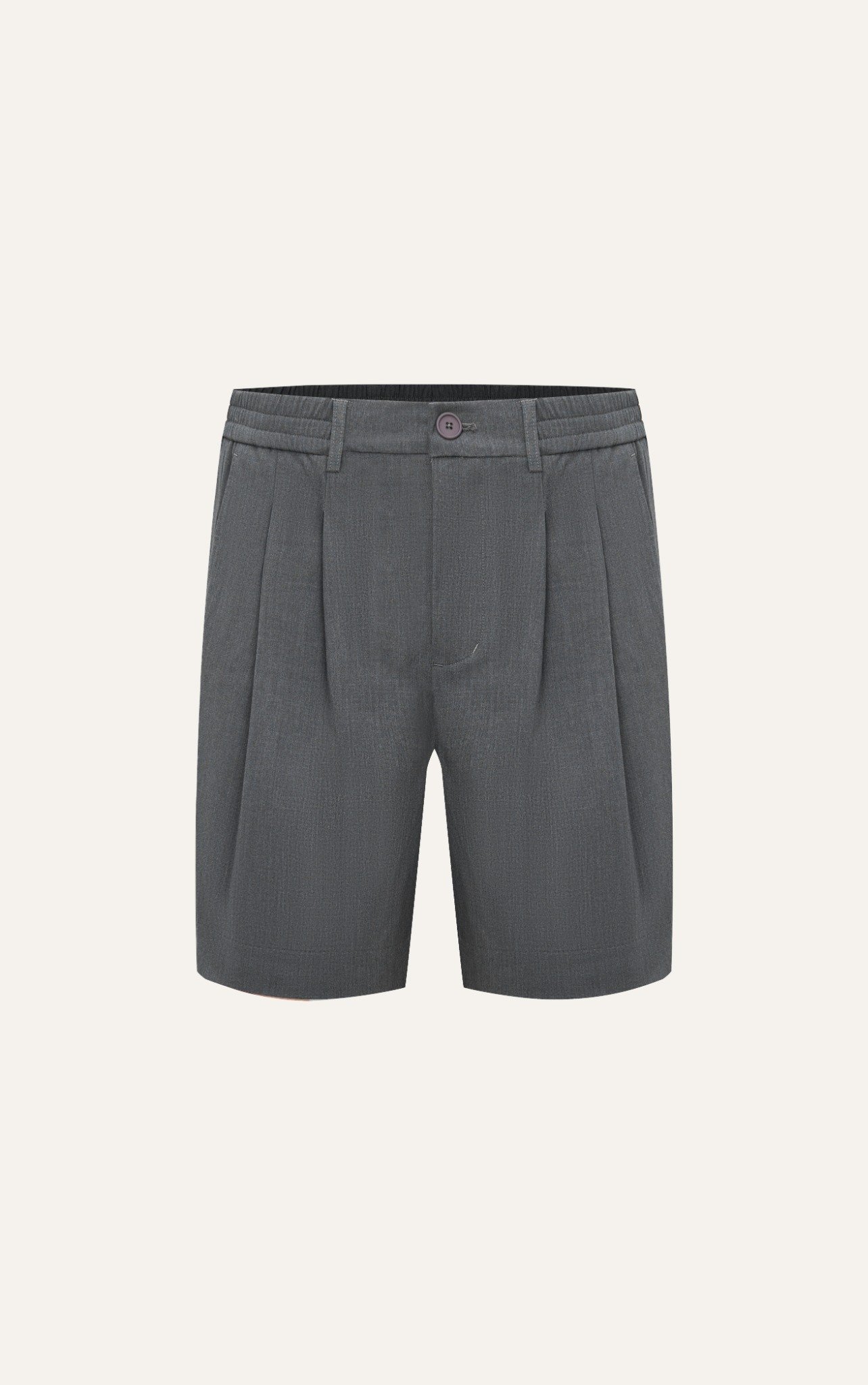 AG18 STUDIO LOOSE FIT PLEATED SHORT - GREY