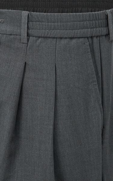  AG18 STUDIO LOOSE FIT PLEATED SHORT - GREY 