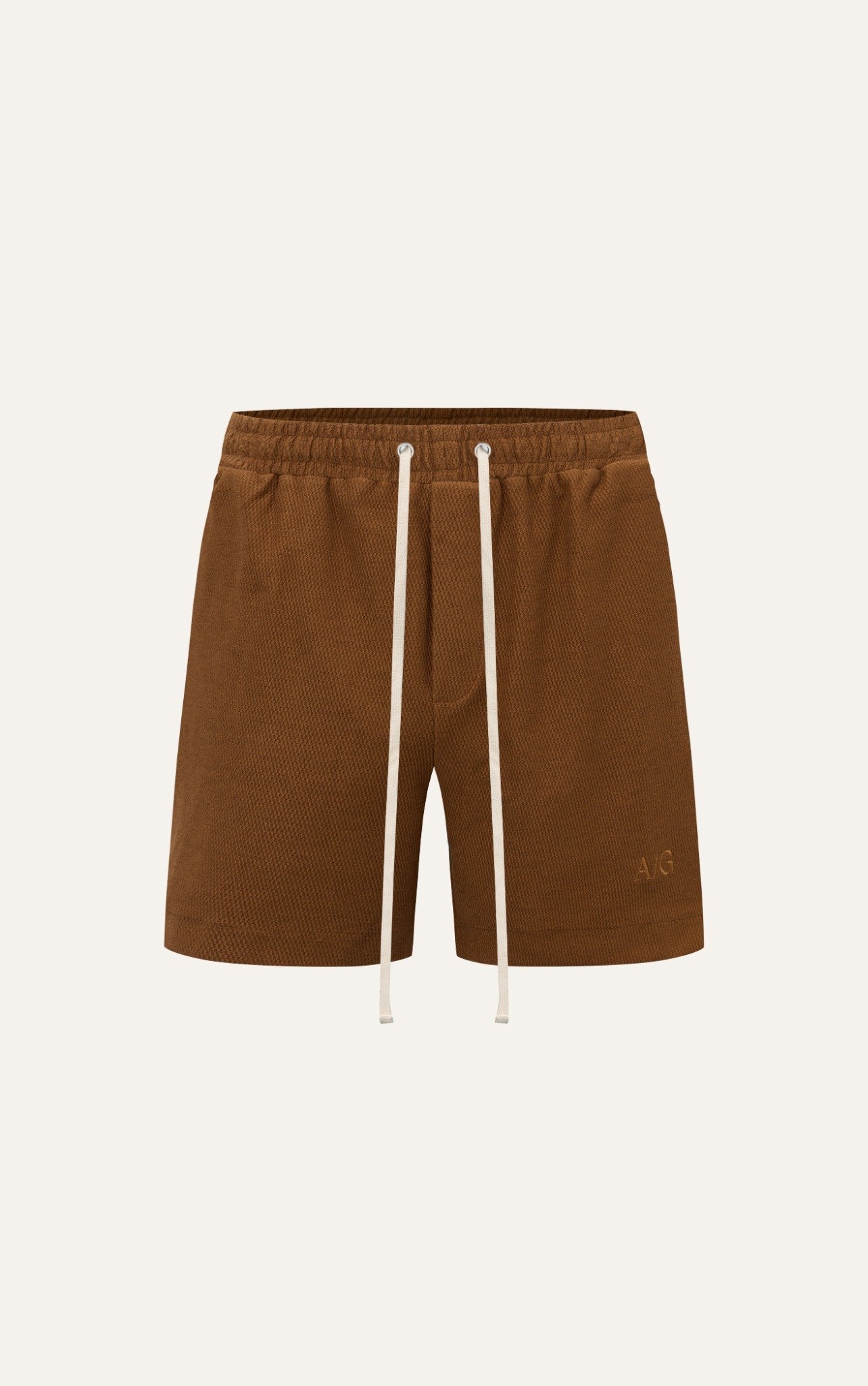 TA48 STUDIO LOOSE FIT SPORT SHORT - DARK BROWN
