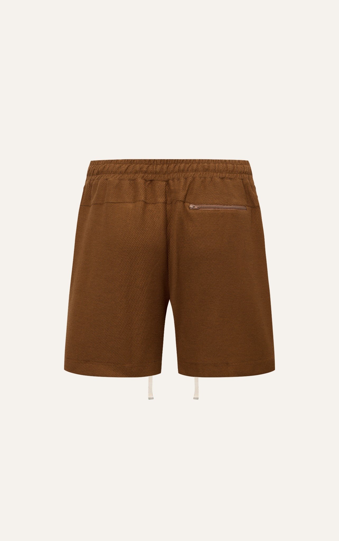 TA48 STUDIO LOOSE FIT SPORT SHORT - DARK BROWN