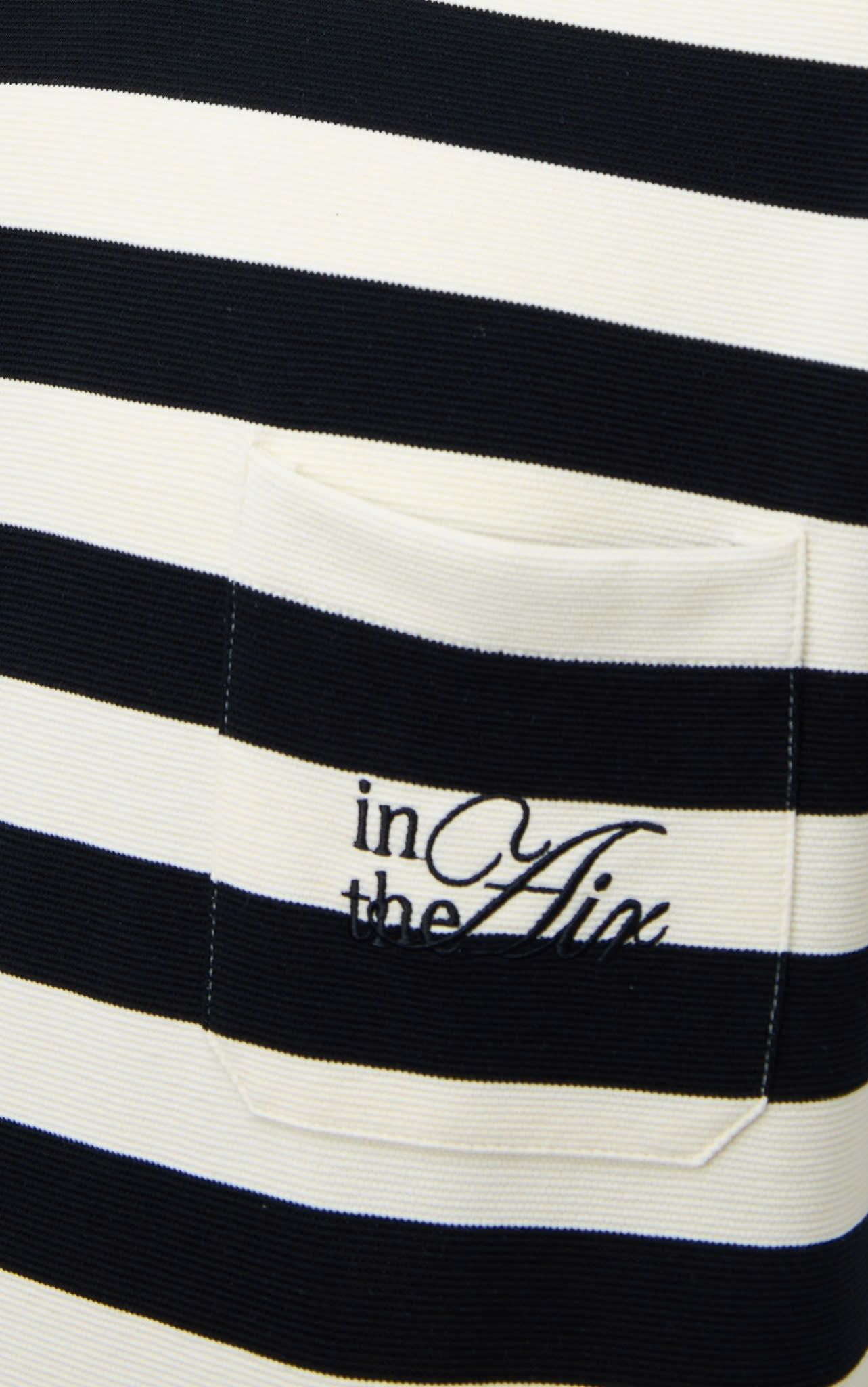AG01 STUDIO LOOSE FIT STRIPED T-SHIRT - OFF WHITE