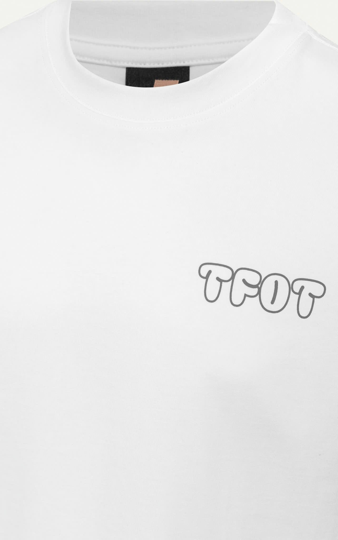 AG15 STUDIO LOOSE FIT BUBLE PRINTED LOGO T-SHIRT - WHITE