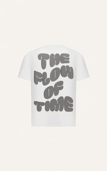  AG15 STUDIO LOOSE FIT BUBLE PRINTED LOGO T-SHIRT - WHITE