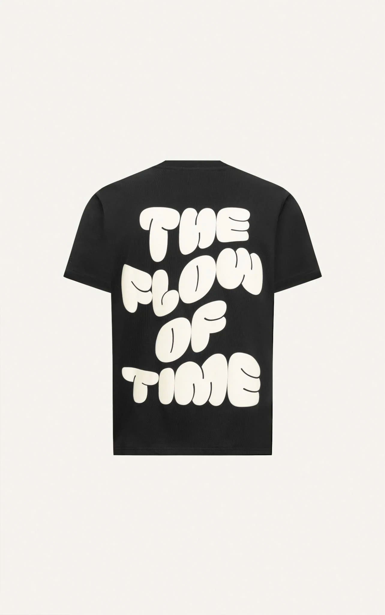 AG15 STUDIO LOOSE FIT BUBLE PRINTED LOGO T-SHIRT - BLACK