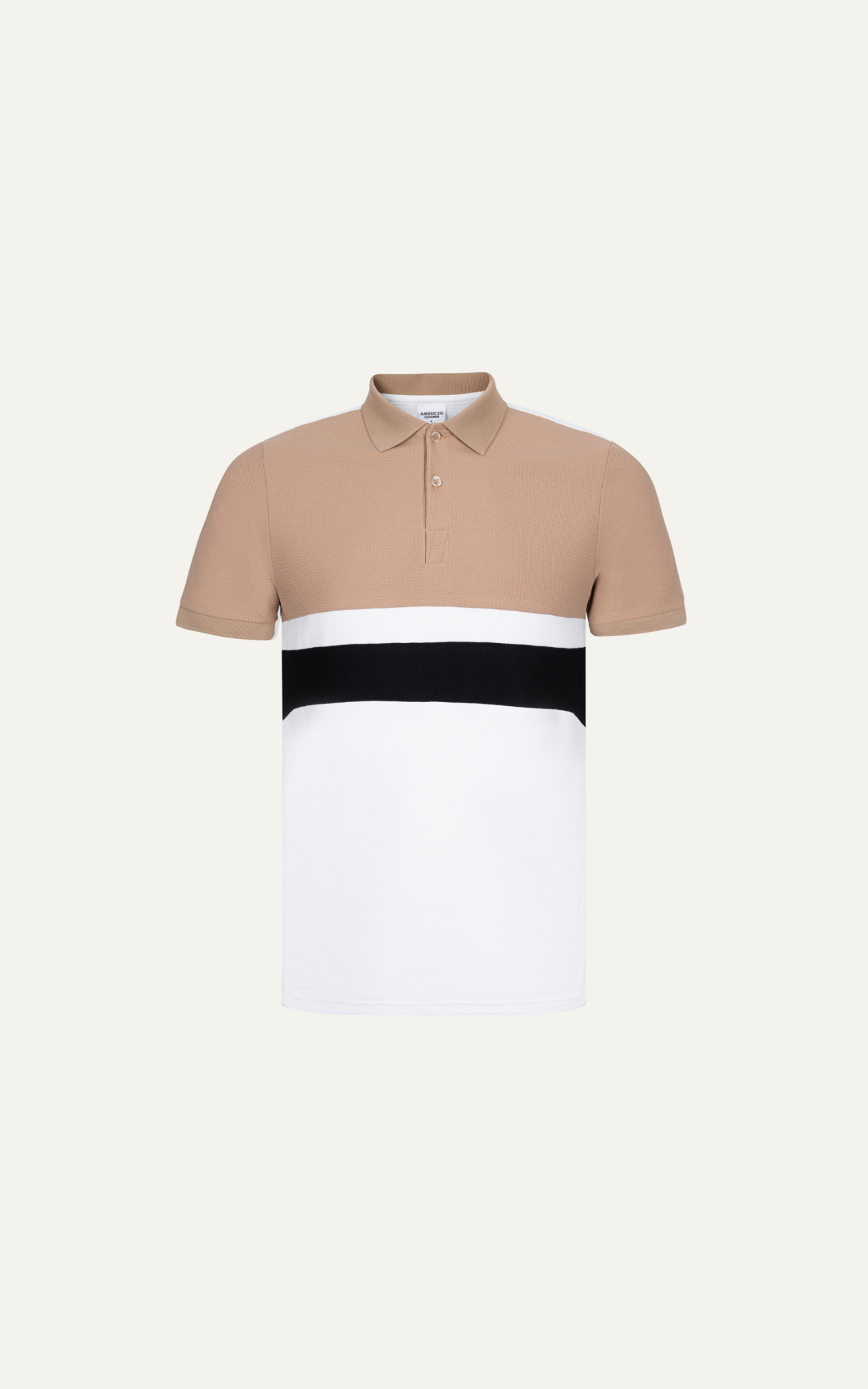 T66 FACTORY SLIMFIT POLO WITH MIX COLOR - BROWN