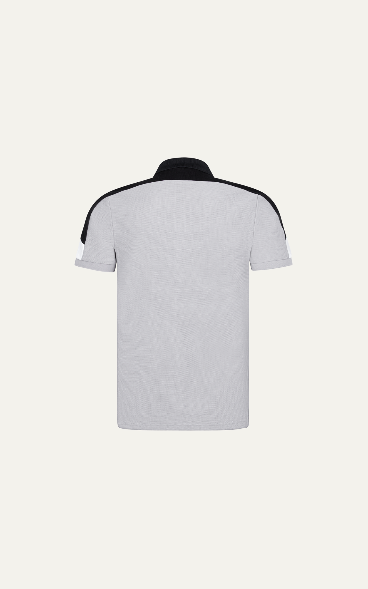 T69 FACTORY SLIMFIT STRIPED POLO - LIGHT GREY