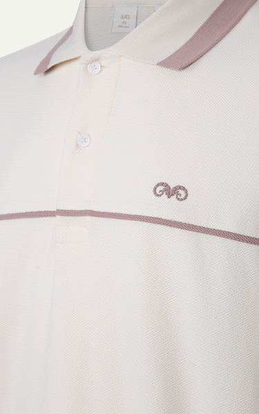  AG002 PREMIUM REGULAR FIT MIXED COLOR POLO - OFF WHITE 