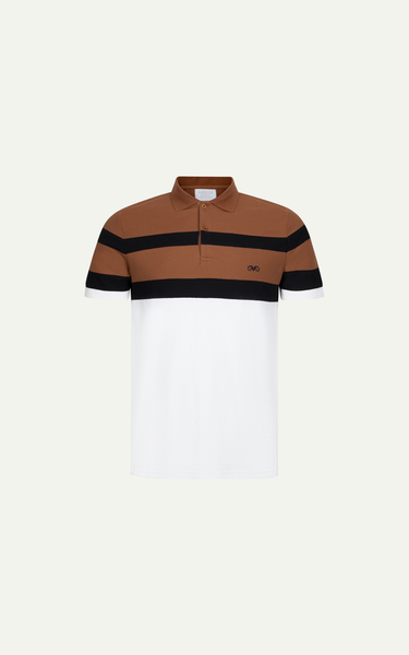  AG83 PREMIUM SLIMFIT POLO - BROWN