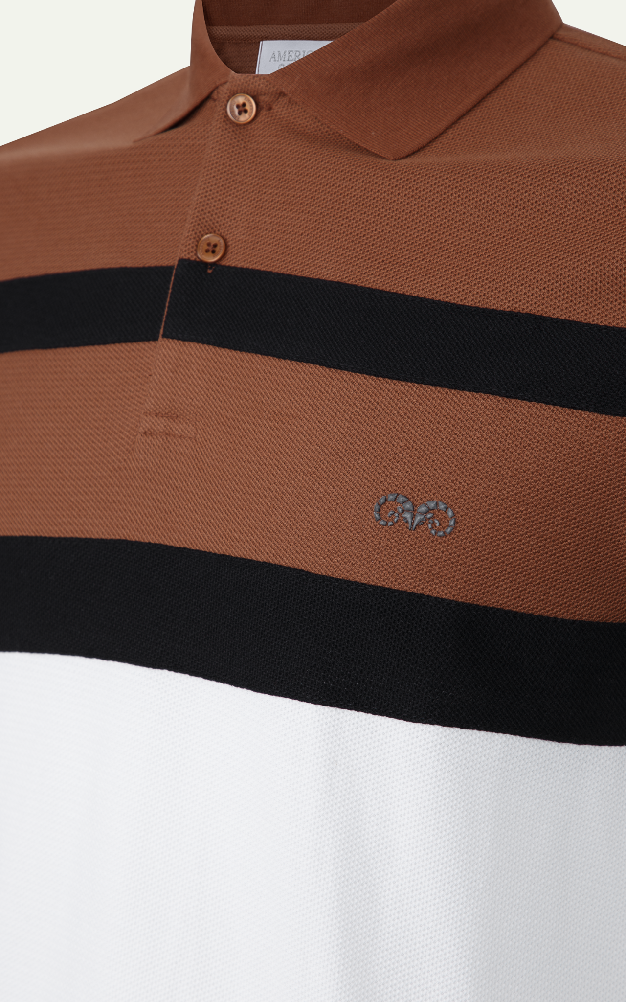 AG83 PREMIUM SLIMFIT POLO - BROWN