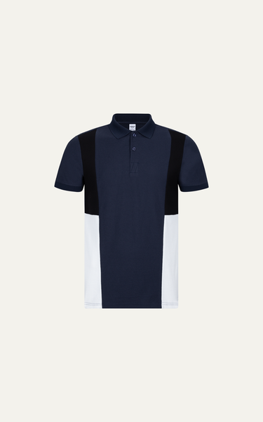  T65 FACTORY SLIMFIT STRIPED POLO - DARK BLUE