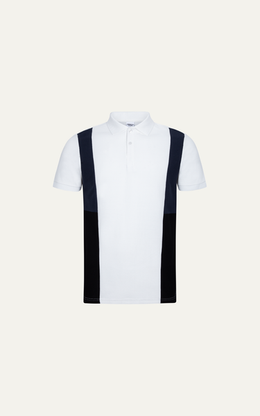  T65 FACTORY SLIMFIT STRIPED POLO - WHITE