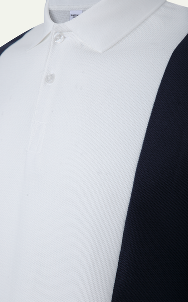  T65 FACTORY SLIMFIT STRIPED POLO - WHITE 