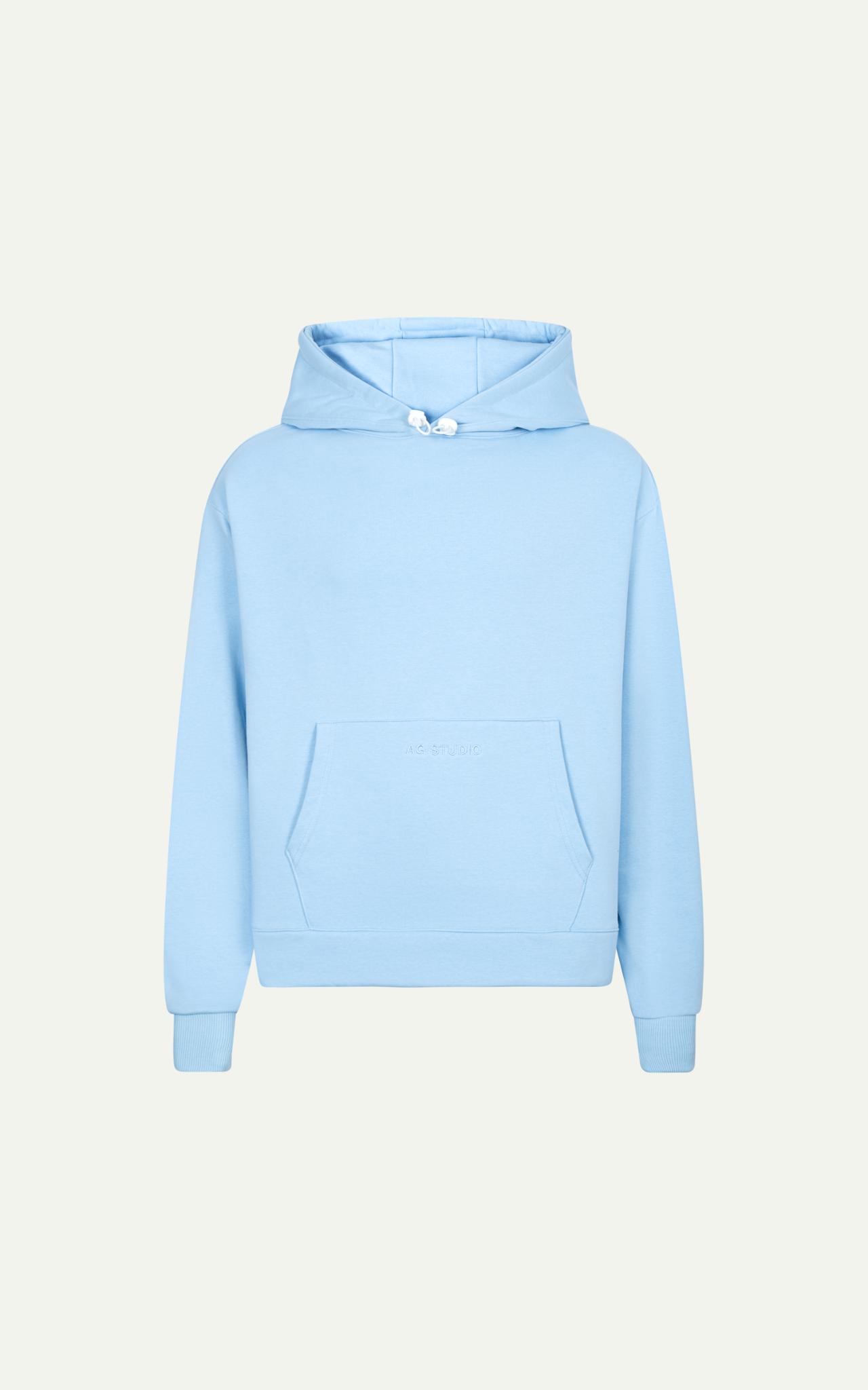  AG33 STUDIO LOOSE FIT BASIC HOODIE - SKY BLUE 