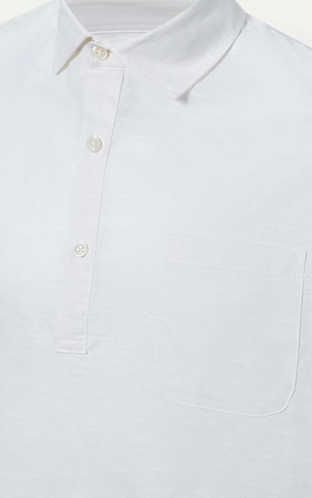 AG540 STUDIO REGULAR FIT LINEN SHIRT - WHITE