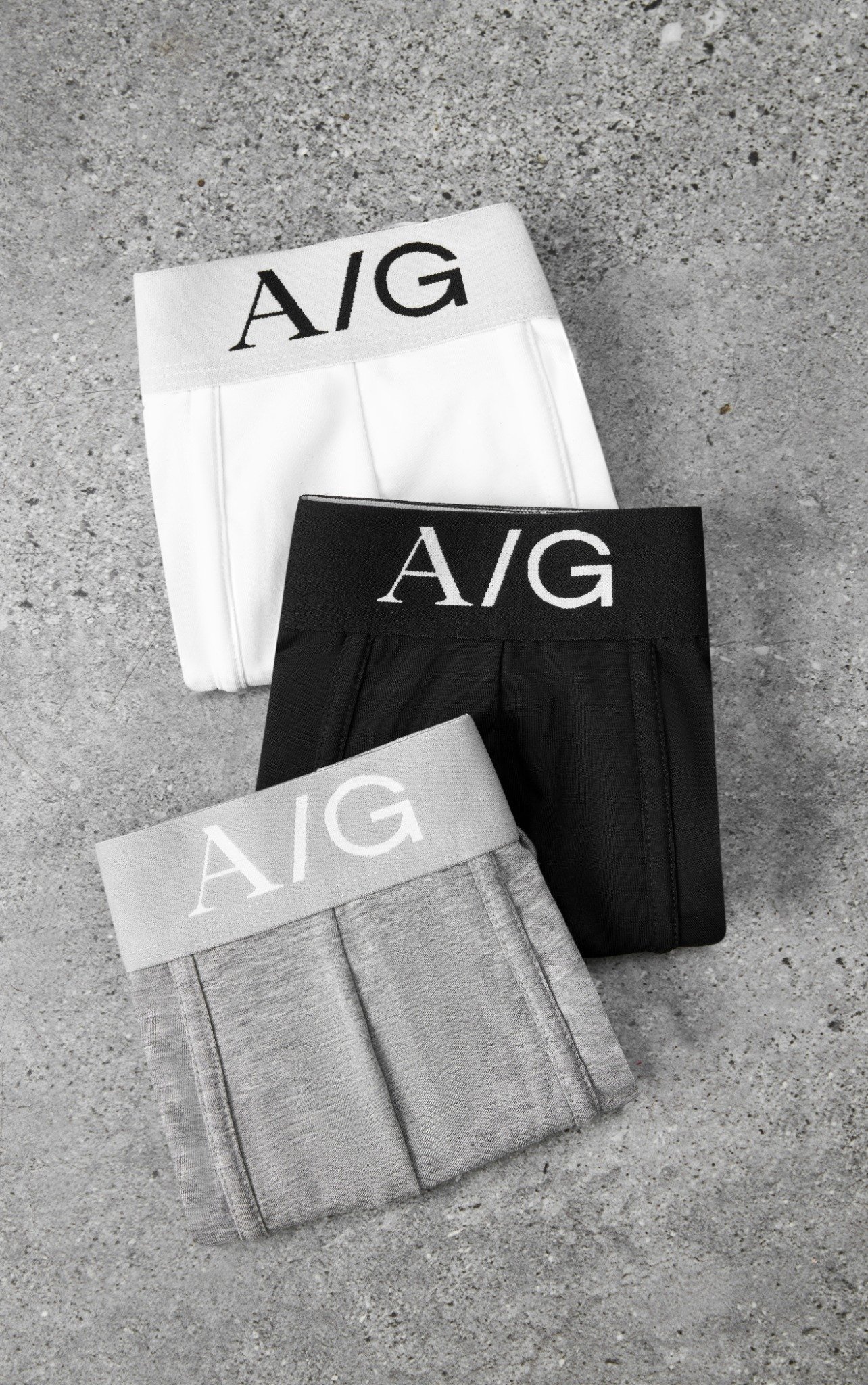 HI03 PREMIUM SLIMFIT TRUNK UNDERWEAR - LIGHT GREY. WHITE. BLACK