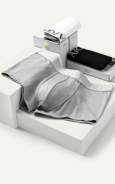  HI03 PREMIUM SLIMFIT TRUNK UNDERWEAR - LIGHT GREY. WHITE. BLACK 
