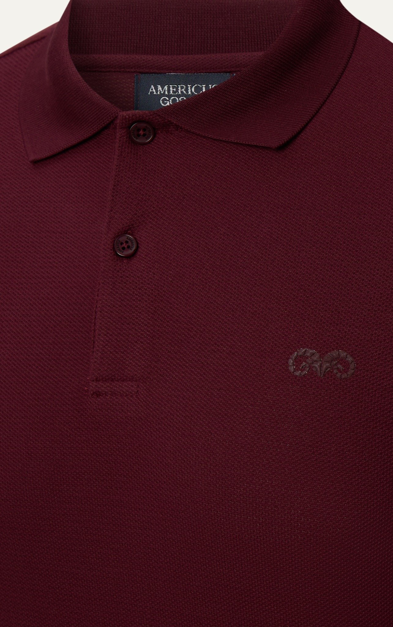 AG02 SIGNATURE SLIMFIT POLO - DARK RED