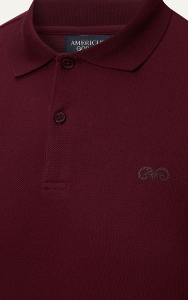  AG02 SIGNATURE SLIMFIT POLO - DARK RED 