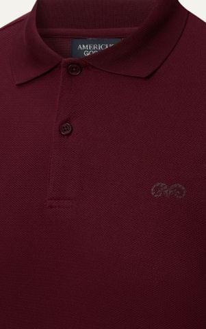 AG02 SIGNATURE SLIMFIT POLO - DARK RED