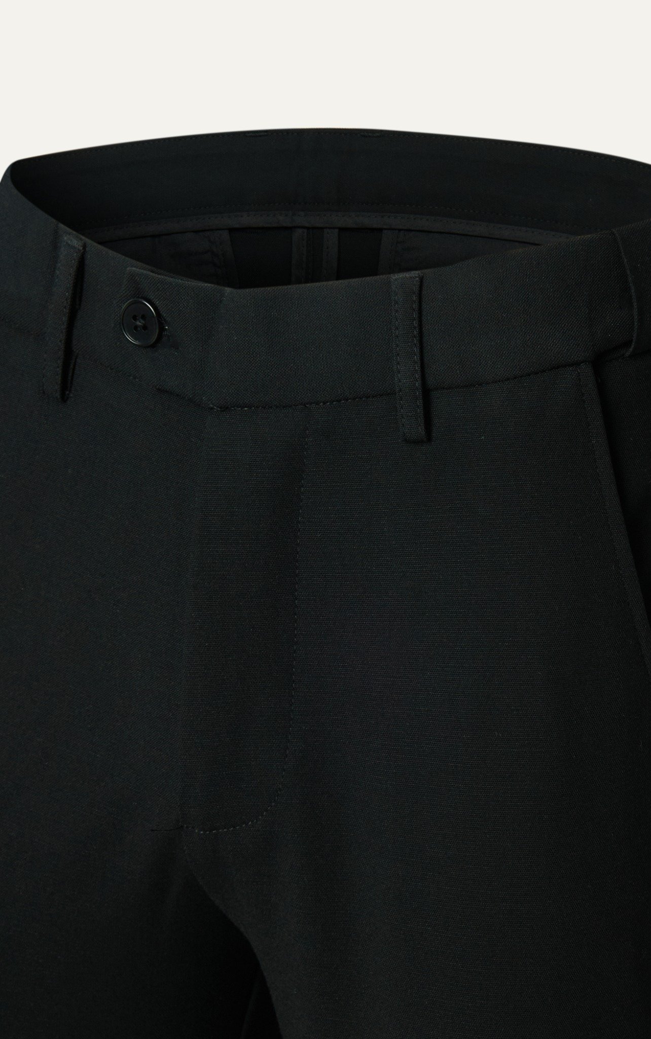 AG251 PREMIUM SLIMFIT ELASTIC WAIST TROUSERS - BLACK