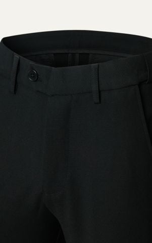 AG251 PREMIUM SLIMFIT ELASTIC WAIST TROUSERS - BLACK