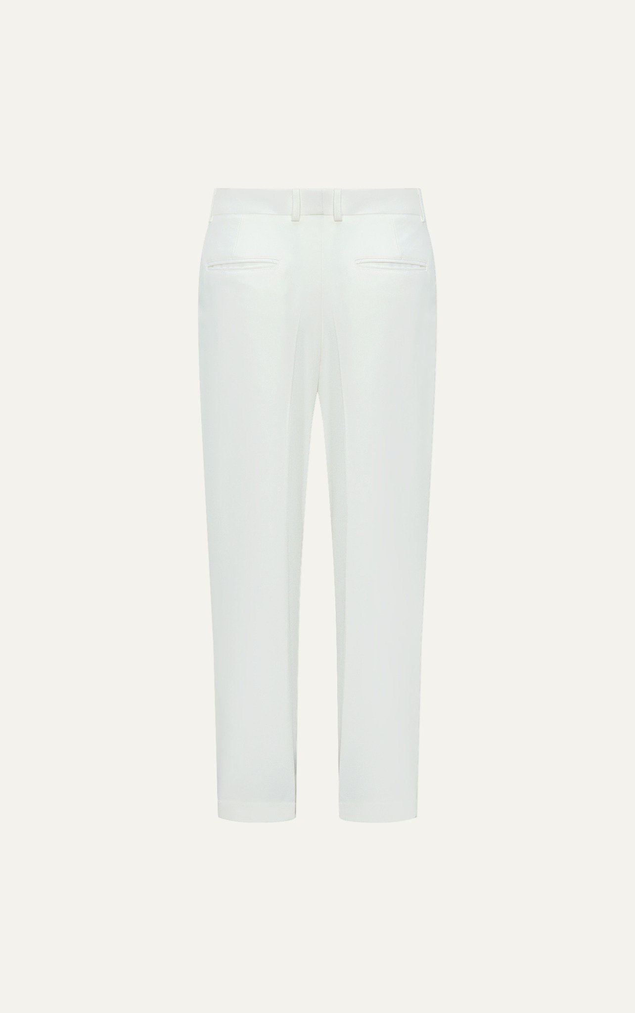 AGHT14 PREMIUM REGULAR FIT TROUSERS - WHITE