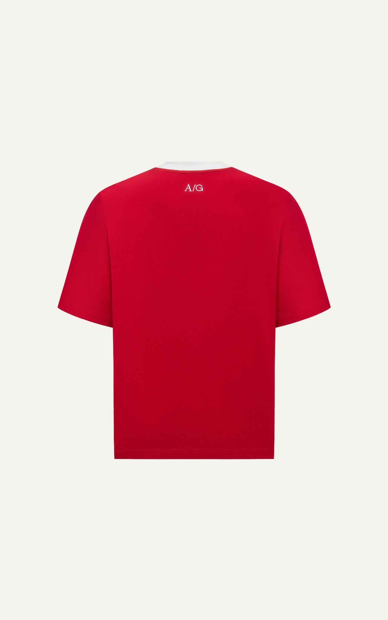 AG06 STUDIO LOOSE FIT LOGO T-SHIRT - RED