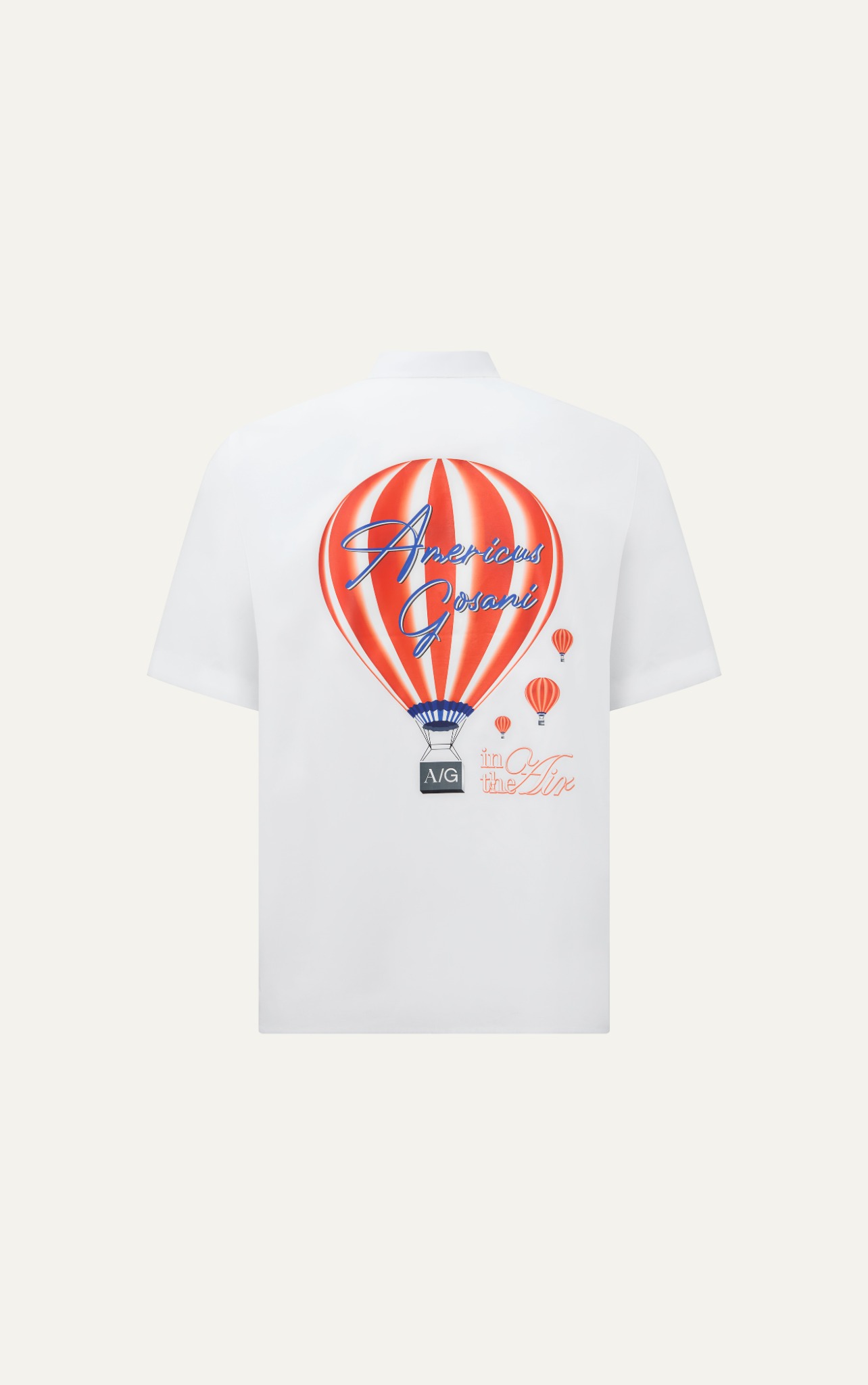 AG541 PREMIUM BOXY LOOSE FIT SHORT SLEEVE SHIRT - WHITE