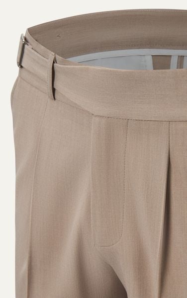  AG551 PREMIUM SLIMFIT SIDETAB TROUSERS - BEIGE 