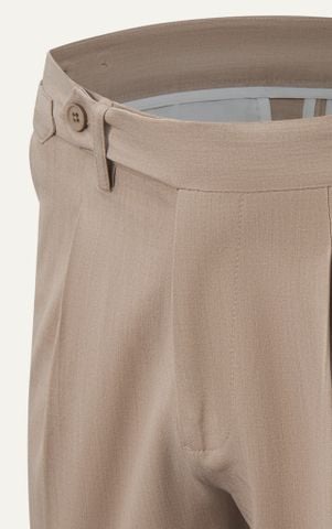 AG351 PREMIUM SLIMFIT SIDETAB TROUSERS - BEIGE