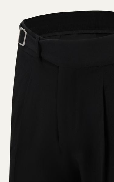  AG551 PREMIUM SLIMFIT SIDETAB TROUSERS - BLACK 