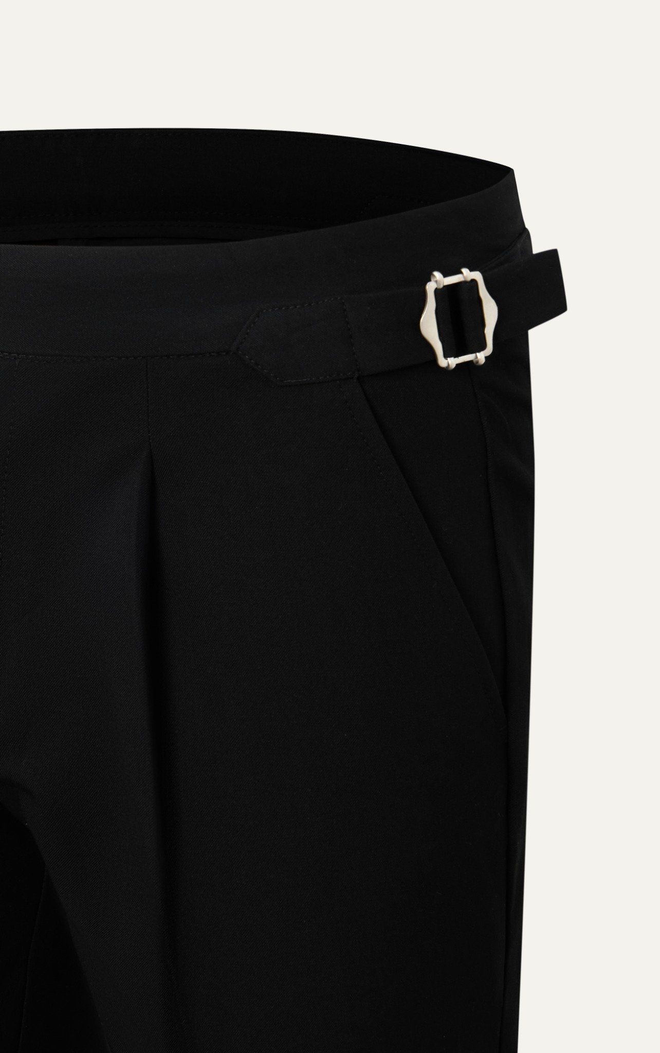 AG351 PREMIUM SLIMFIT SIDETAB TROUSERS - BLACK