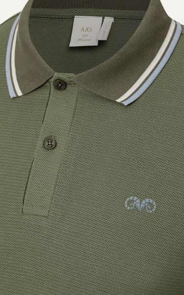  AG6101 PREMIUM SLIMFIT POLO - OLIVE 
