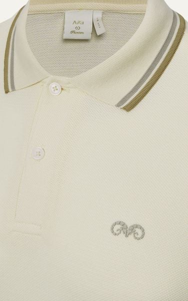  AG6101 PREMIUM SLIMFIT POLO - OFF WHITE 