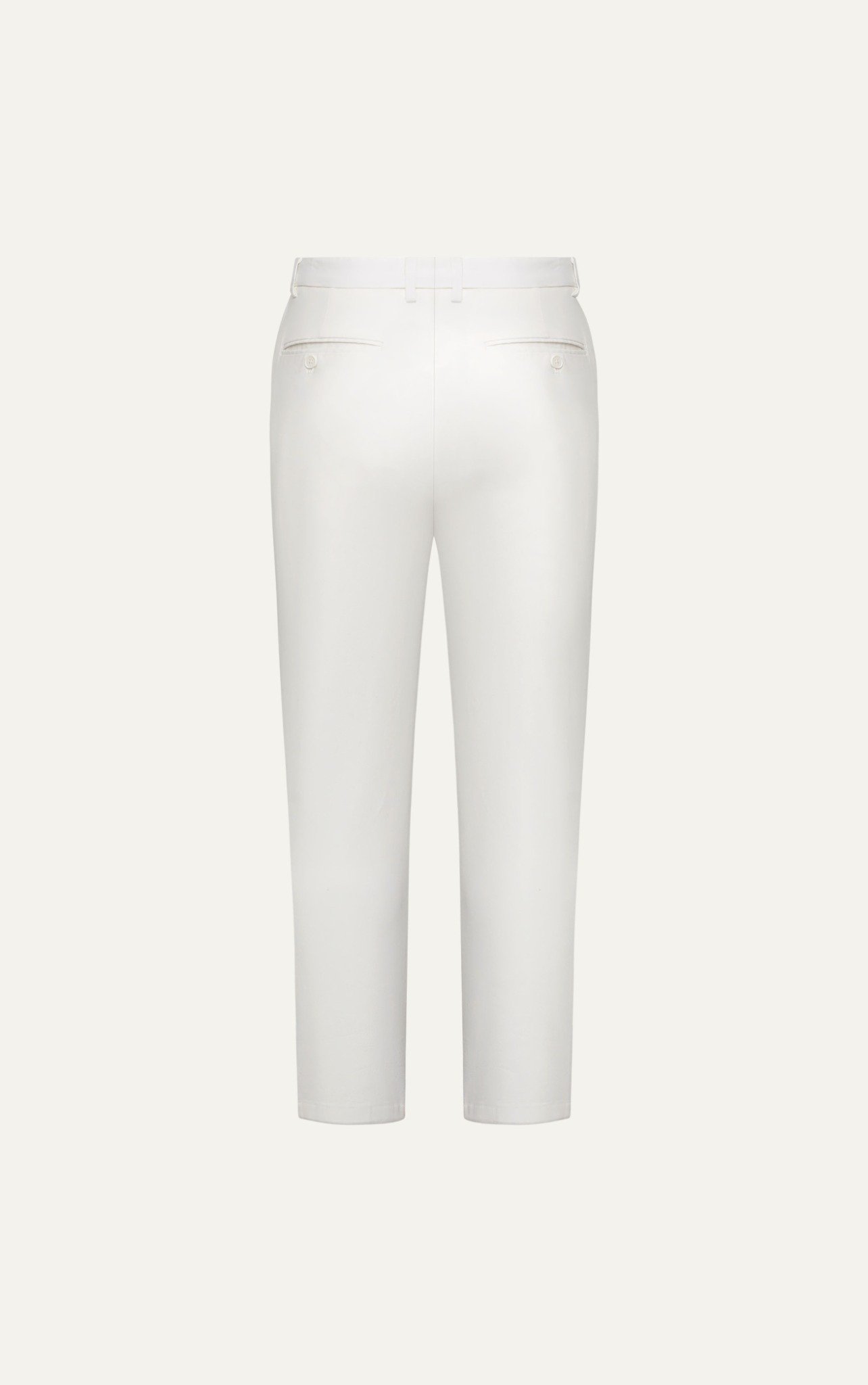 AG150 PREMIUM SLIMFIT KHAKI TROUSERS - WHITE