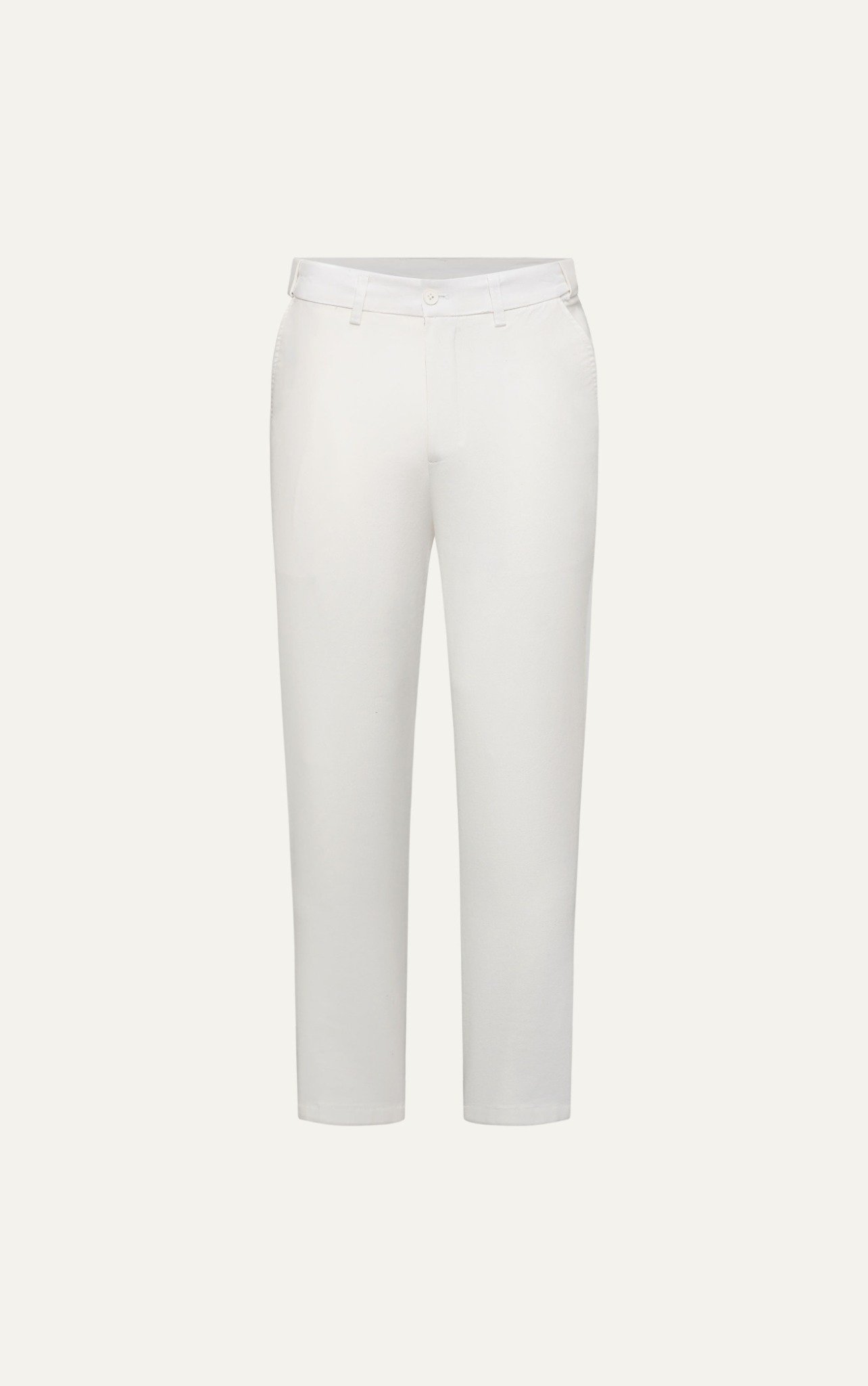 AG150 PREMIUM SLIMFIT KHAKI TROUSERS - WHITE