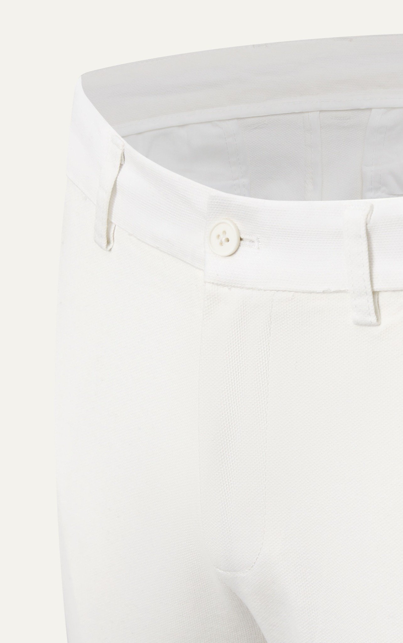 AG150 PREMIUM SLIMFIT KHAKI TROUSERS - WHITE
