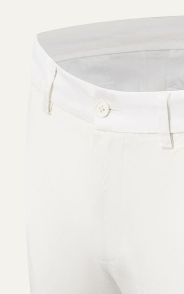  AG150 PREMIUM SLIMFIT KHAKI TROUSERS - WHITE 