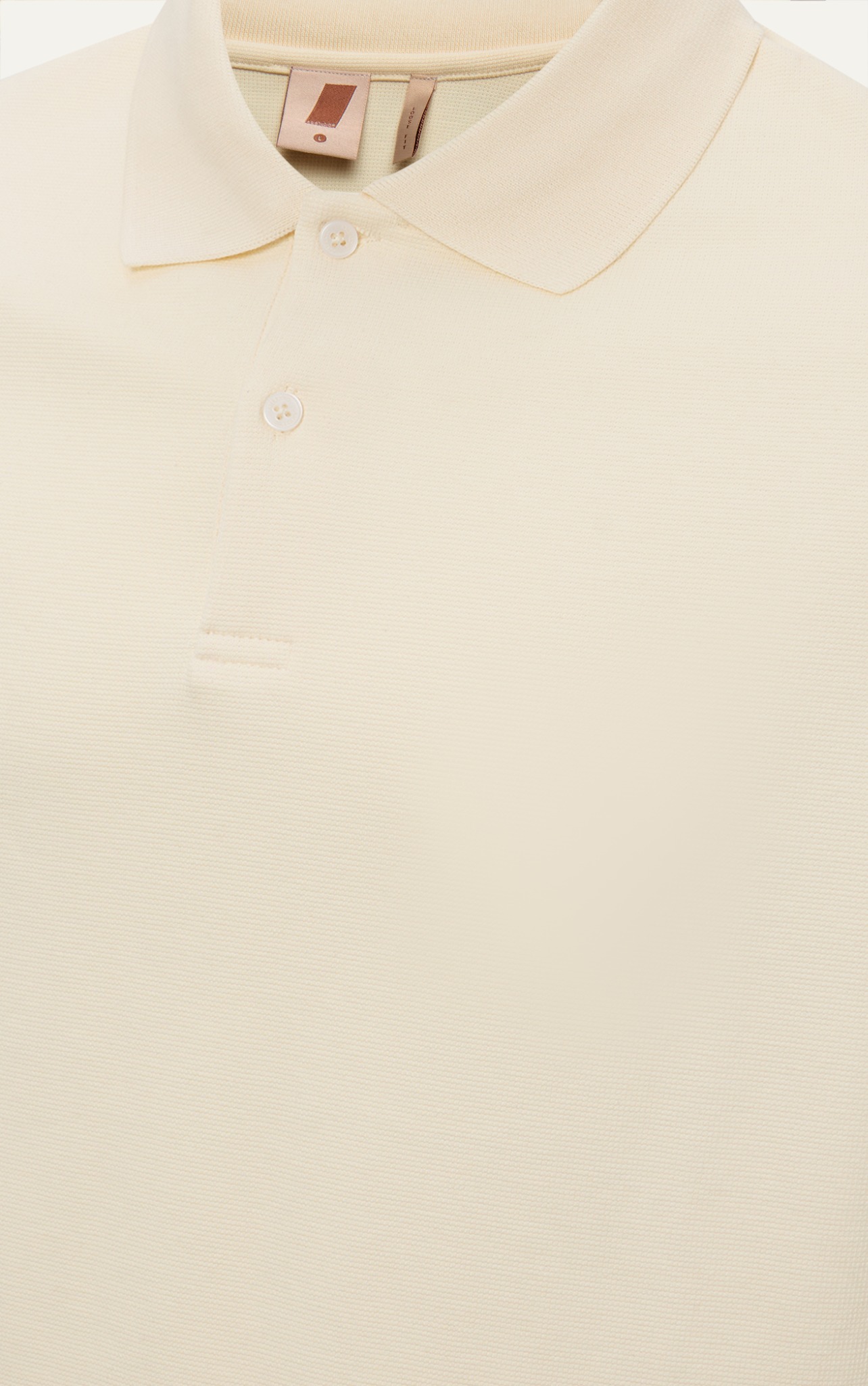 AG001 STUDIO LOOSE FIT BASIC POLO - OFF WHITE