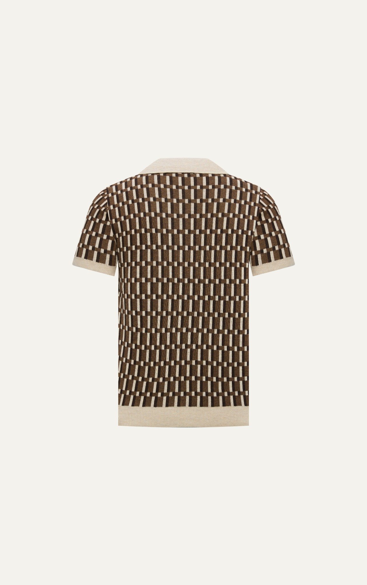 AG749 PREMIUM REGULAR FIT KNIT POLO - BEIGE