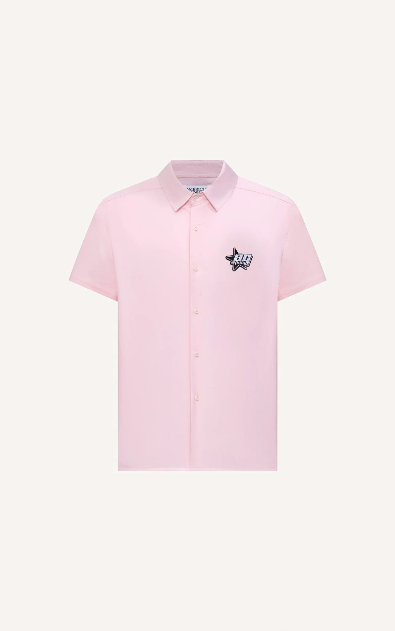 AG535 STUDIO BOXY LOOSE FIT SHORT SLEEVE SHIRT - PINK