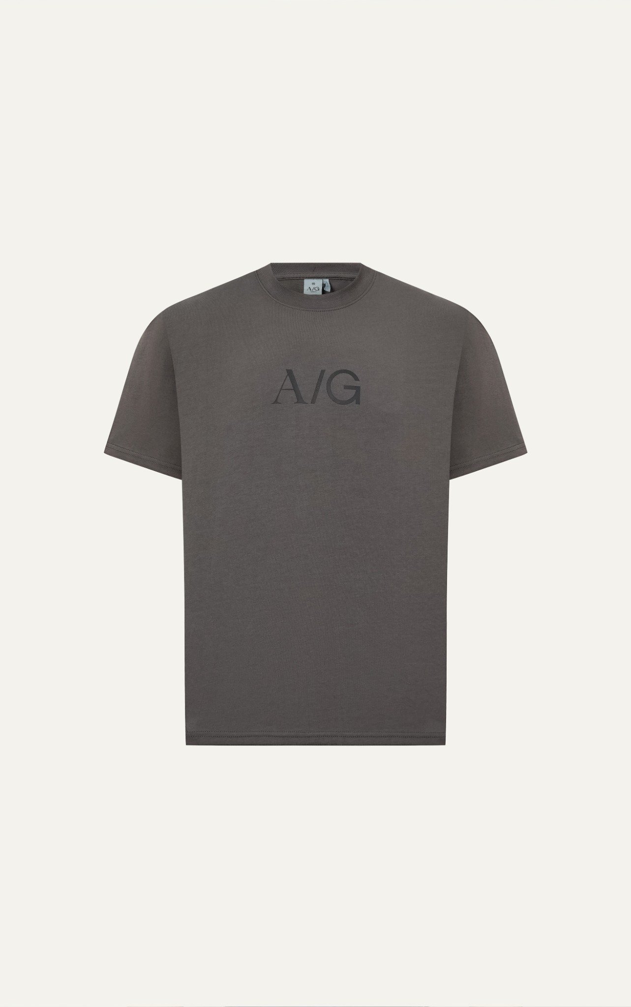 T738 FACTORY LOOSE FIT BIG LOGO T-SHIRT - GREY