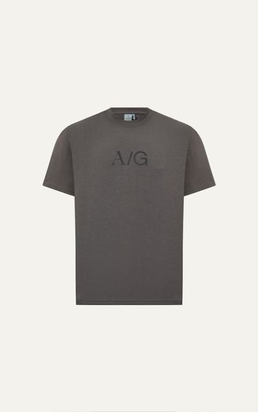  T738 FACTORY LOOSE FIT BIG LOGO T-SHIRT - GREY