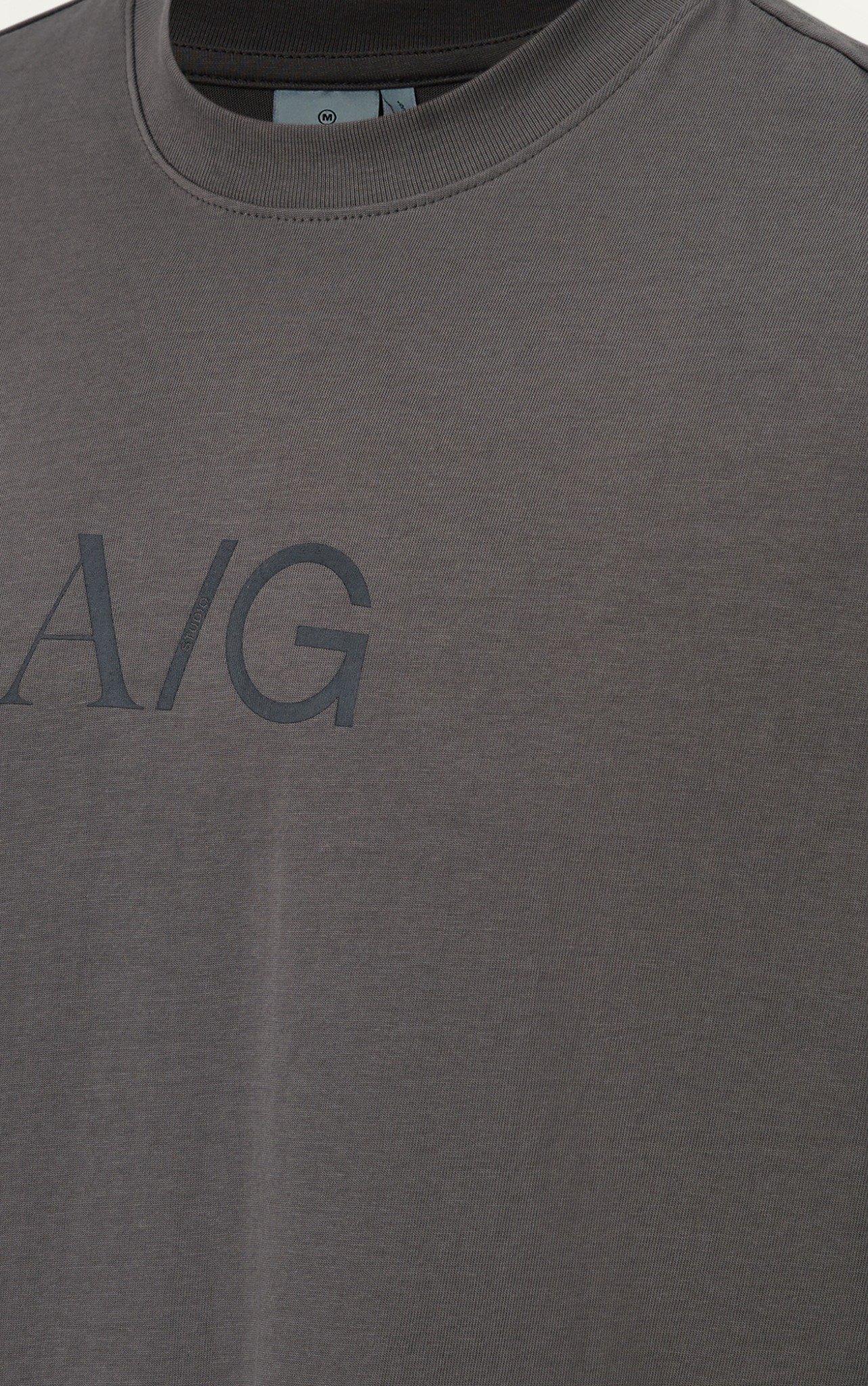 T738 FACTORY LOOSE FIT BIG LOGO T-SHIRT - GREY