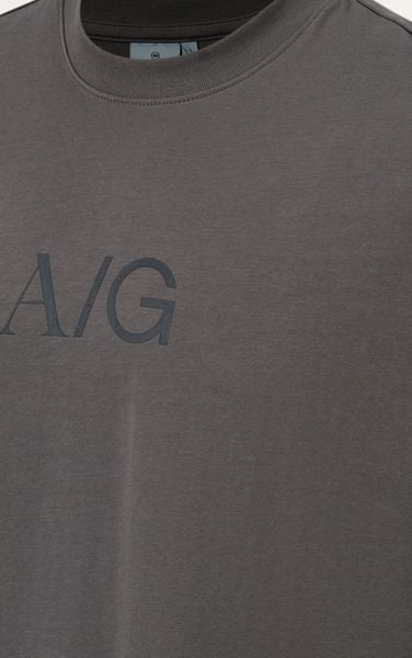  T738 FACTORY LOOSE FIT BIG LOGO T-SHIRT - GREY 
