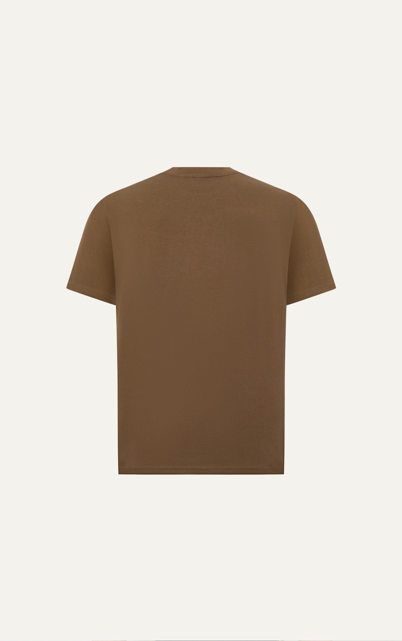 T738 FACTORY LOOSE FIT BIG LOGO T-SHIRT - BROWN